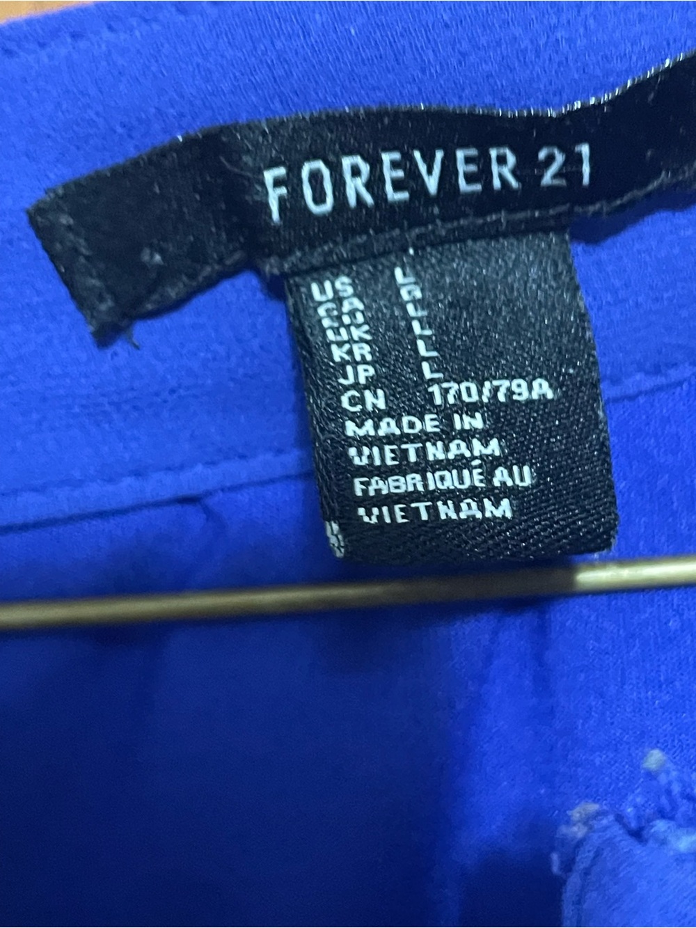 Forever 21 Royal Blue Asymmetric Chiffon Skirt - Picture 4 of 10